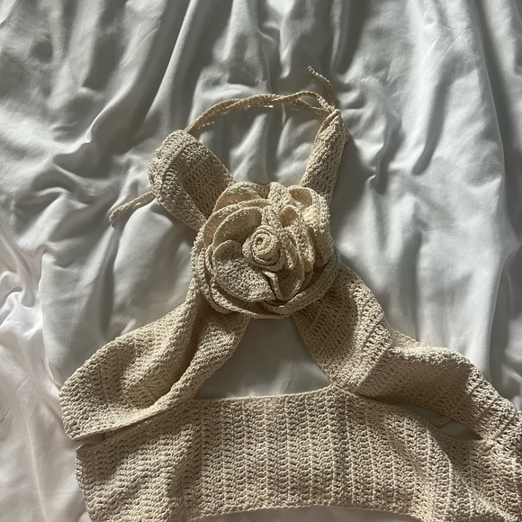 magda butrym crochet wrap halter top - Picture 4 of 8